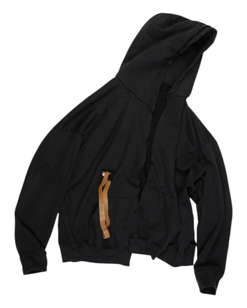 Alexander Digenova Rubber Band Hoodie Black