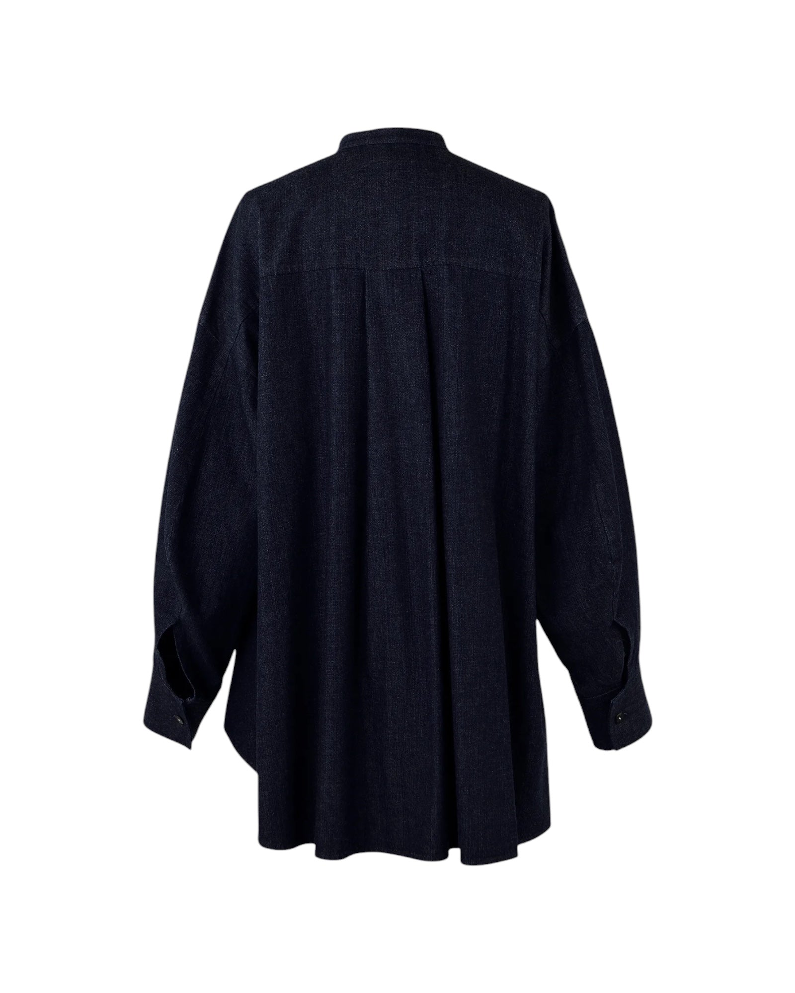 Nagonstans Denim Asymmetrical Round Shirt Space