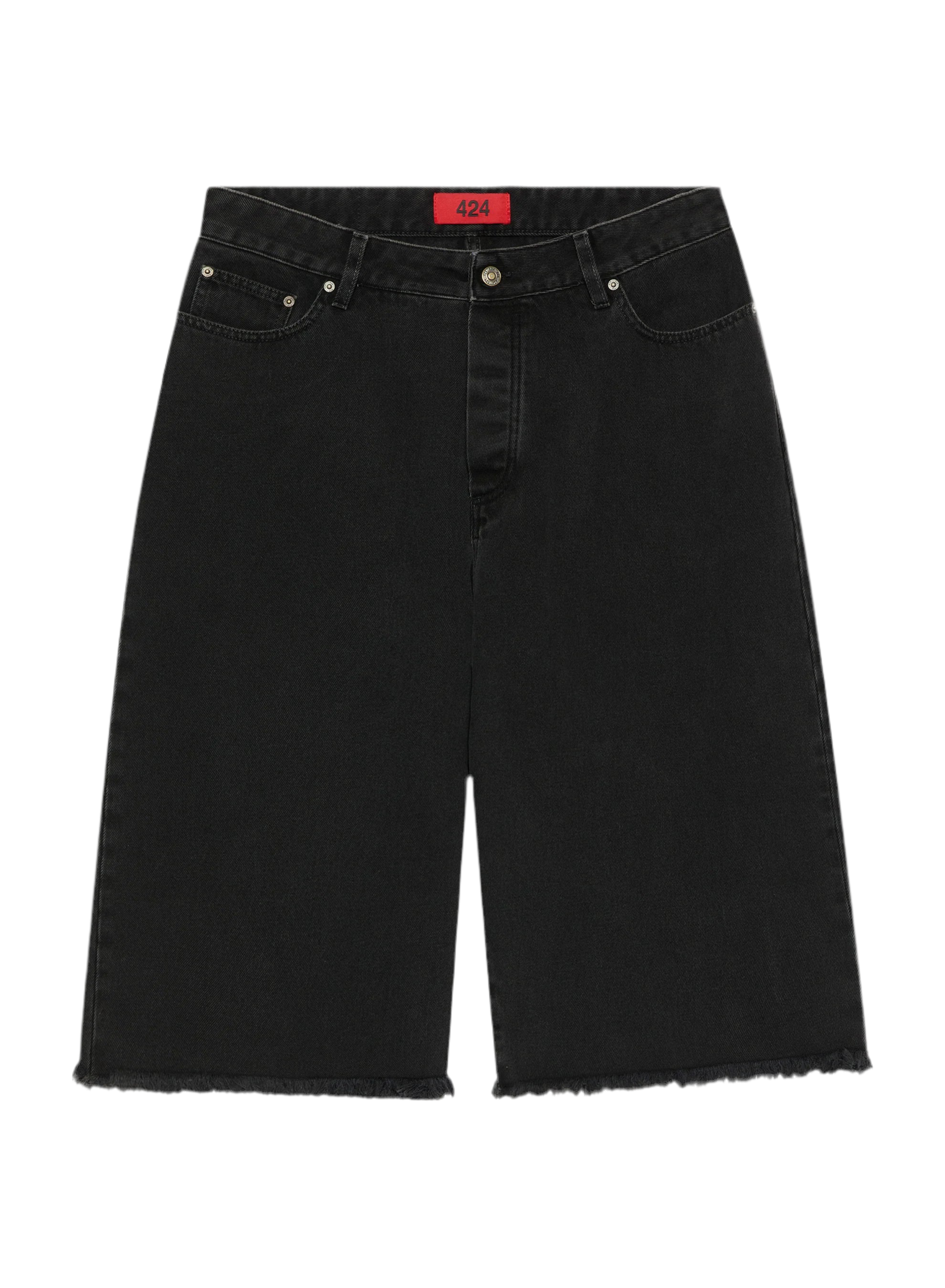 424 Big Daddy Denim Shorts Black