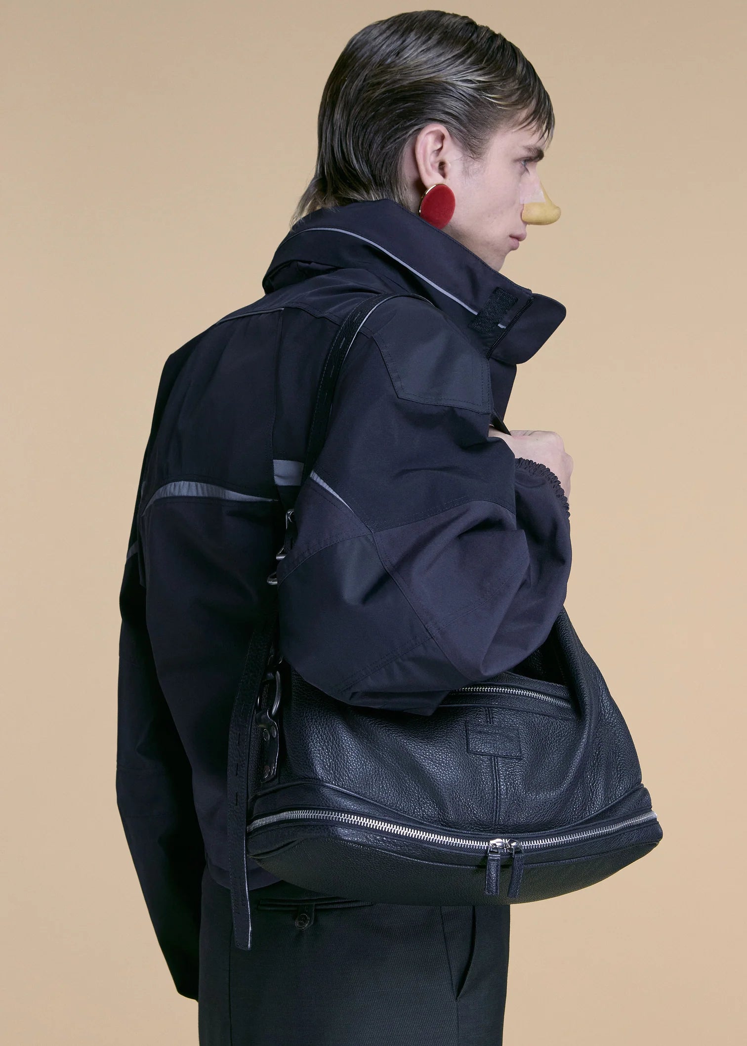 Martine Rose Shrunken Sports Jacket Black Grey | VAVA STORE Martine Rose Shrunken Sports Jacket Black Grey | VAVA STORE