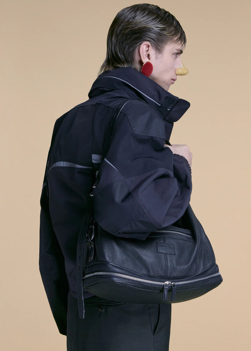 Martine Rose Shrunken Sports Jacket Black Grey