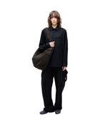 Jiyong Kim Layered Panel Trousers Black