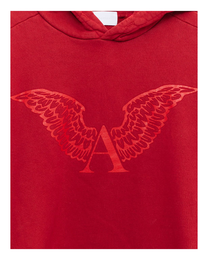 Alexander Digenova Melt Lock Logo Hoodie Red