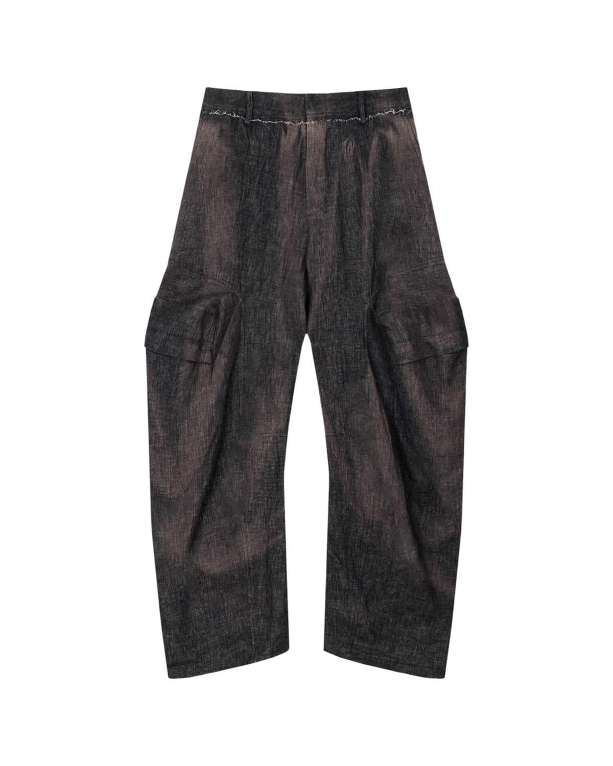 Jiyong Kim  Sun-Bleached 3D-Pocket Trousers Black