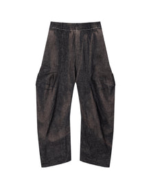 Jiyong Kim  Sun-Bleached 3D-Pocket Trousers Black