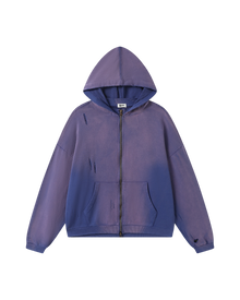 DRIFTA Mystic Garment-Washed Zip Hoodie Purple