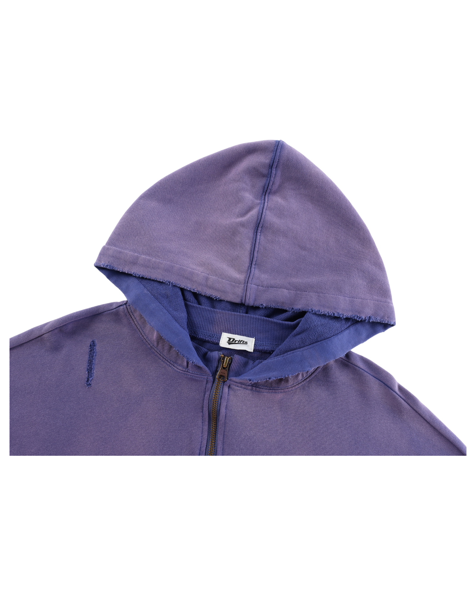 DRIFTA Mystic Garment-Washed Zip Hoodie Purple