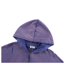 DRIFTA Mystic Garment-Washed Zip Hoodie Purple