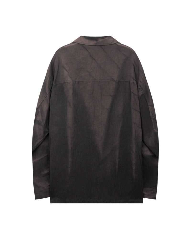 Jiyong Kim Sun-Bleached Strap Shirt Black