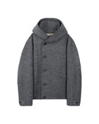 Jiyong Kim Hooded Wool Jacket Grey