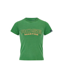 Martine Rose Shrunken  T-shirt Green Rose Martine