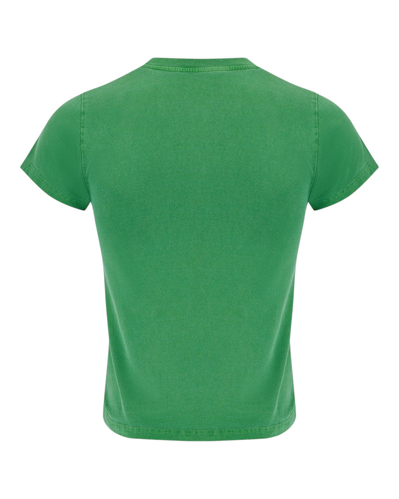 Martine Rose Shrunken  T-shirt Green Rose Martine