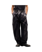 Jiyong Kim Sun-Bleached Pleated Trousers Black