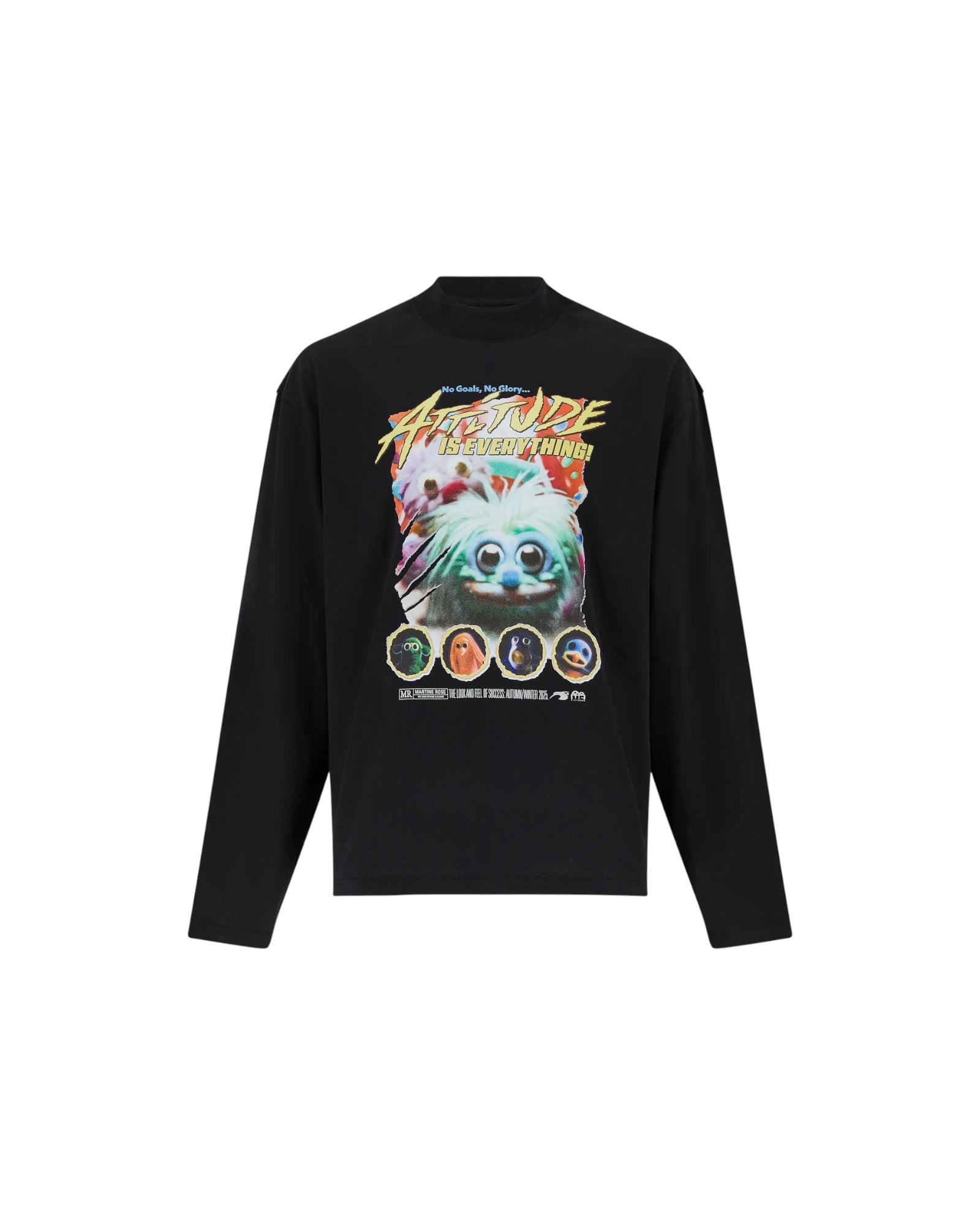 Martine Rose Funnel Neck L/S T-shirt Black Fuzzies 2