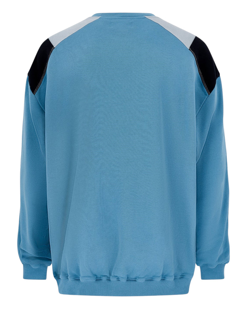 Martine Rose Panelled Sweatshirt Blue