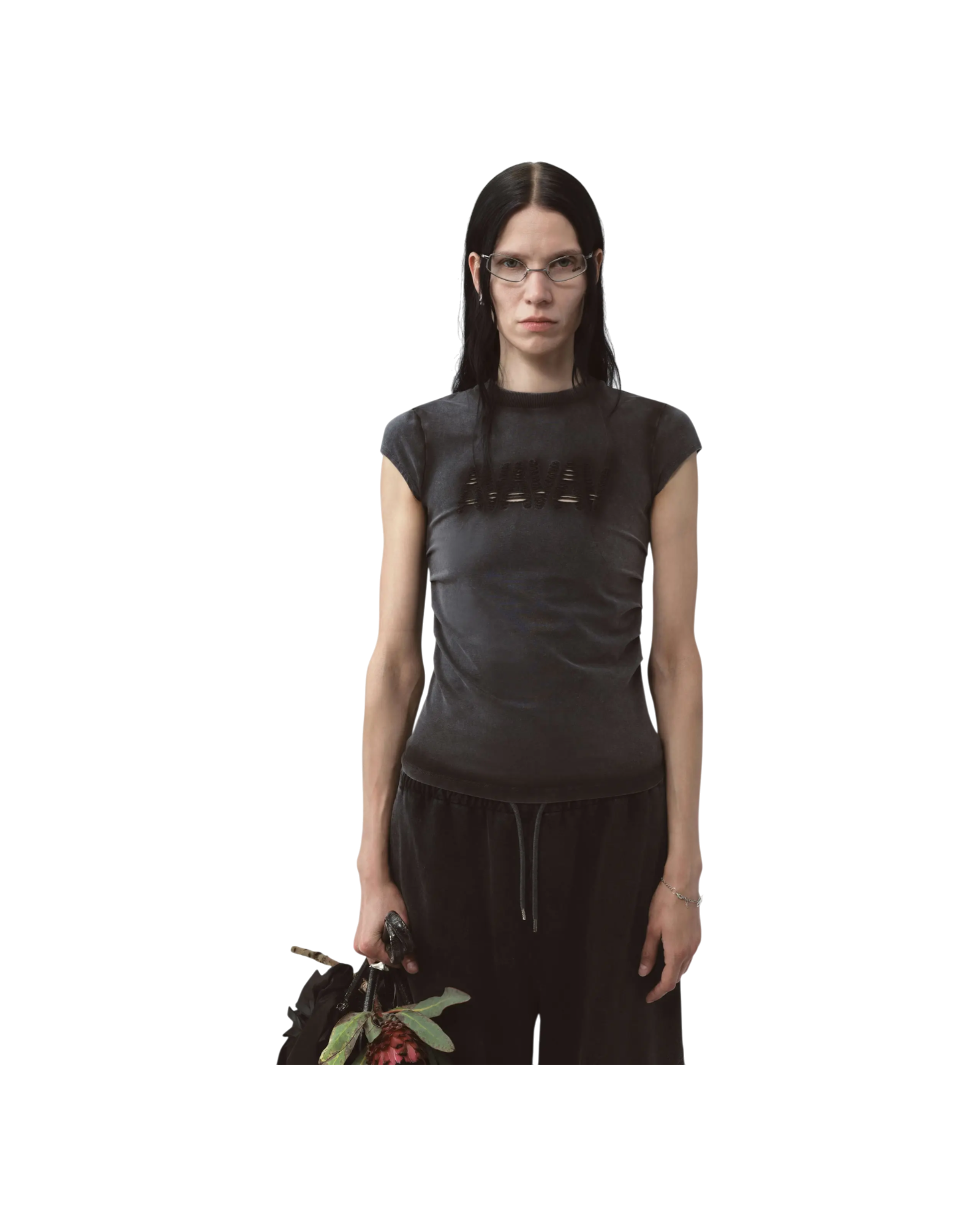 Avavav Baby T-Shirt Cut Av-Logo Black
