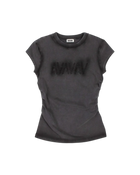Avavav Baby T-Shirt Cut Av-Logo Black