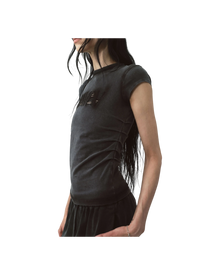 Avavav Baby T-Shirt Cut Av-Logo Black