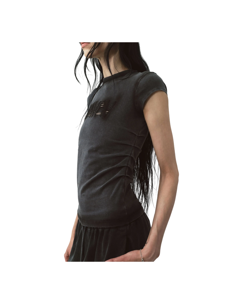 Avavav Baby T-Shirt Cut Av-Logo Black