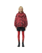 Avavav Os Shoulderless Hoodie Aop Red