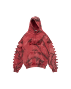 Avavav Os Shoulderless Hoodie Aop Red