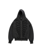 Avavav Os Shoulderless Hoodie Cut-Out Application Black