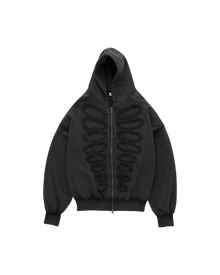 Avavav Os Shoulderless Hoodie Cut-Out Application Black