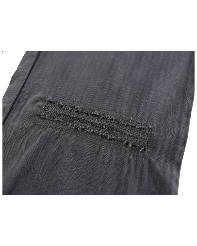 DRIFTA "Lowkey Flex" Distressed Washed Utility Cargo Pants Black