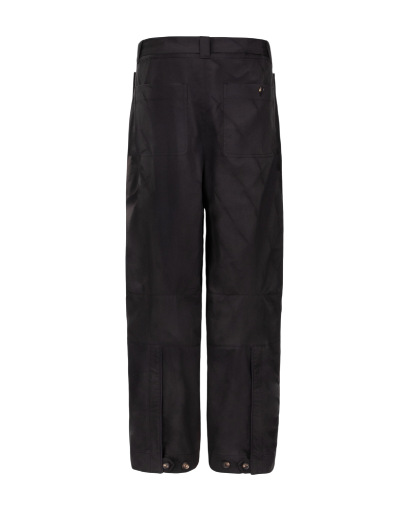 Jiyong Kim Sun-Bleached Double Front Wide Trousers Black