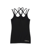 Avavav Multi Strap Script Logo Top Black