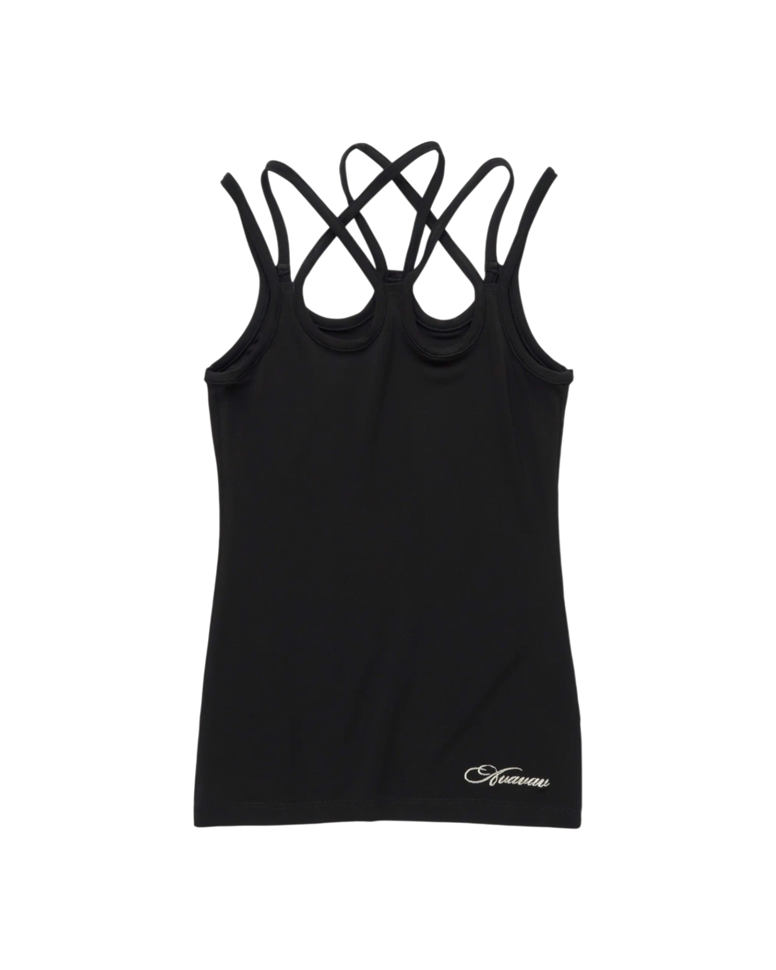 Avavav Multi Strap Script Logo Top Black