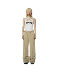 Avavav Printed Strap Top White