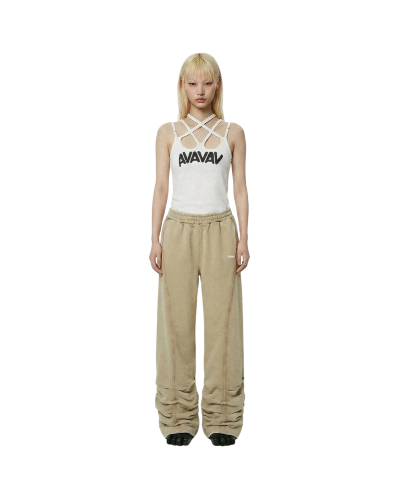 Avavav Printed Strap Top White