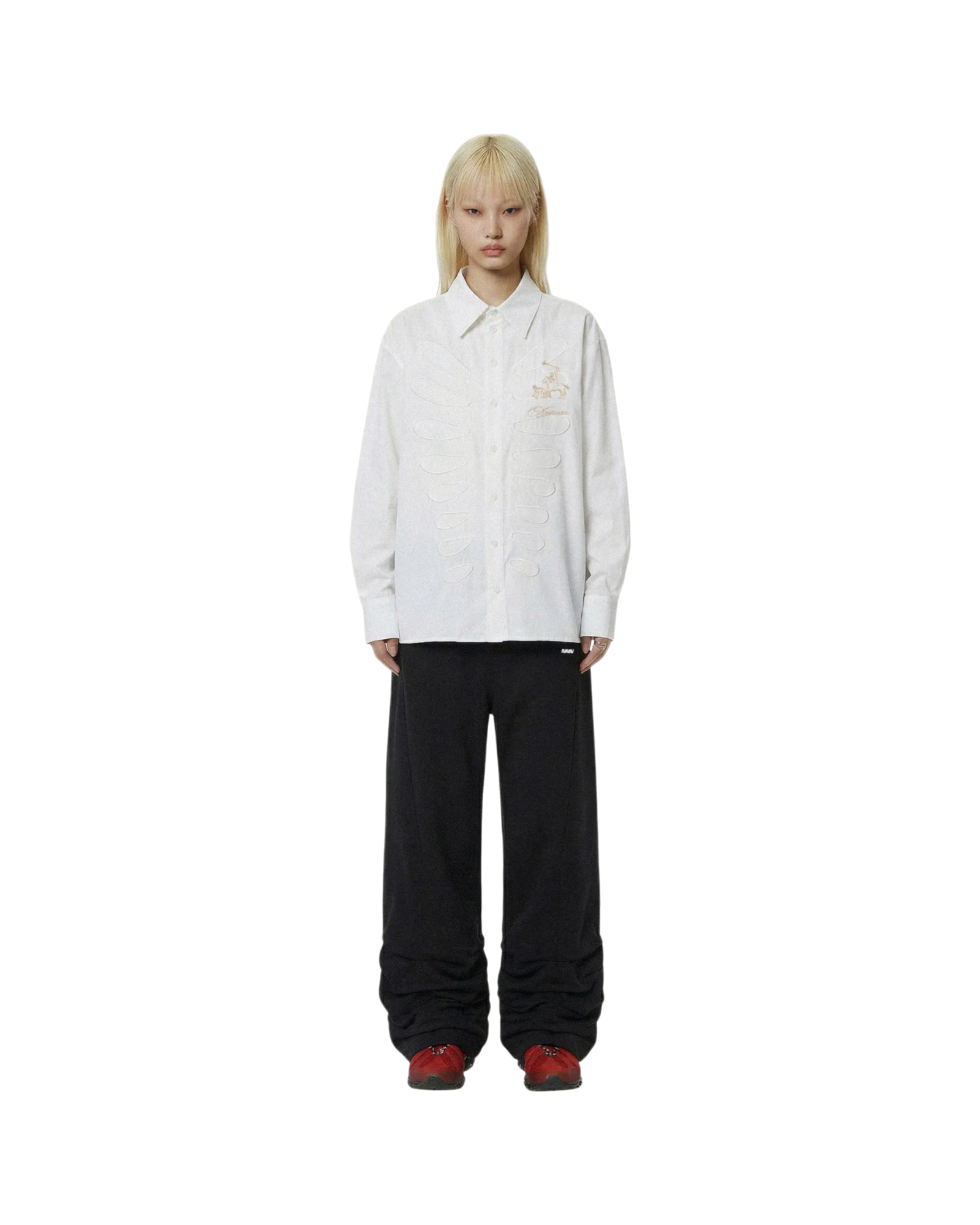 Avavav Pleated Track Pants Black
