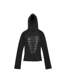 Avavav Hooded Top Printed X-Ray Black