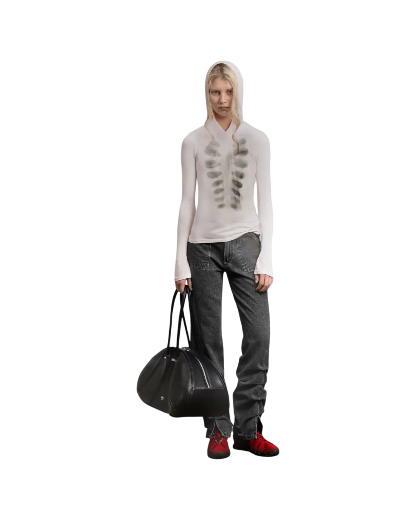 Avavav Hooded Top Printed X-Ray White