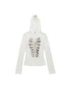 Avavav Hooded Top Printed X-Ray White