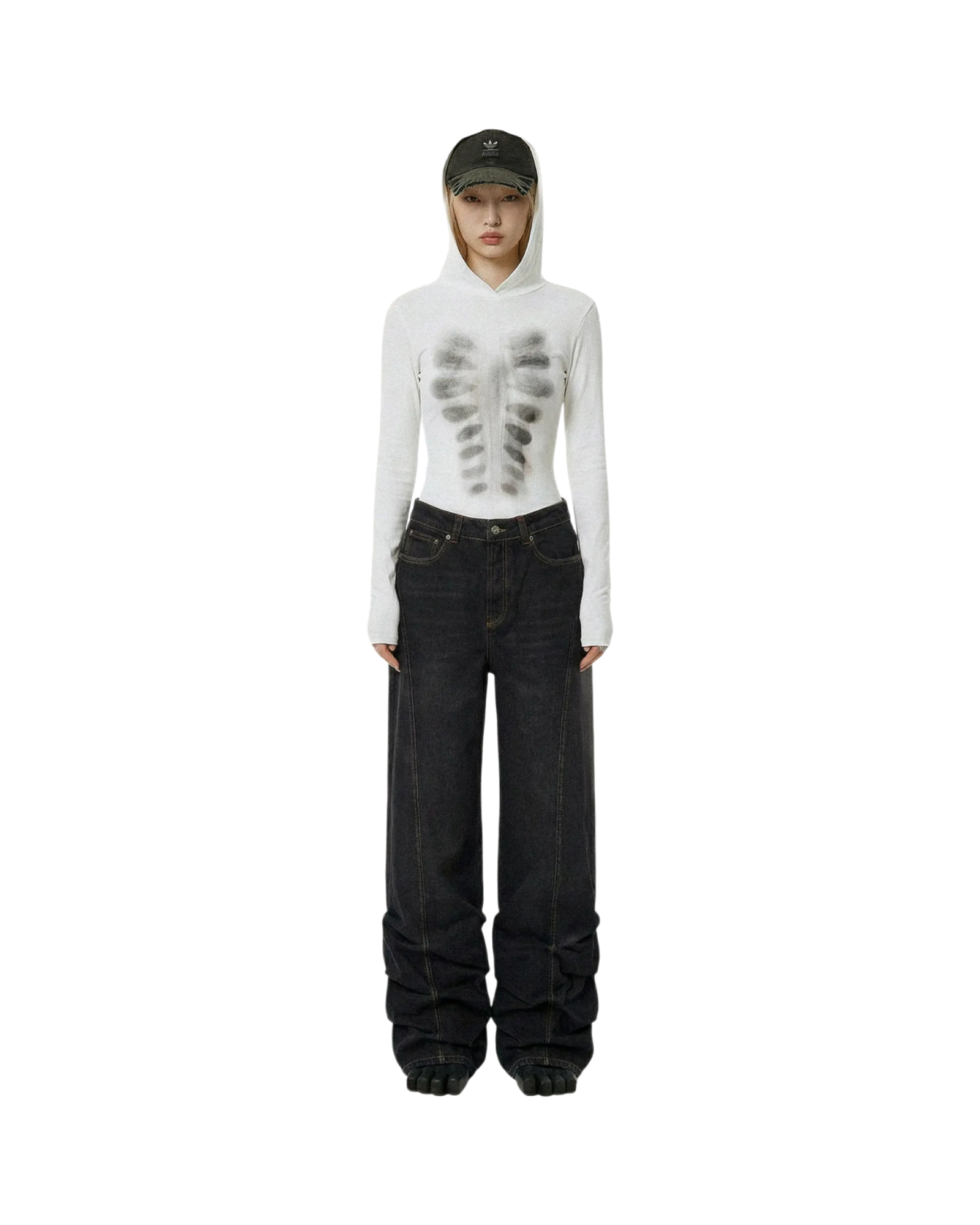 Avavav Hooded Top Printed X-Ray White