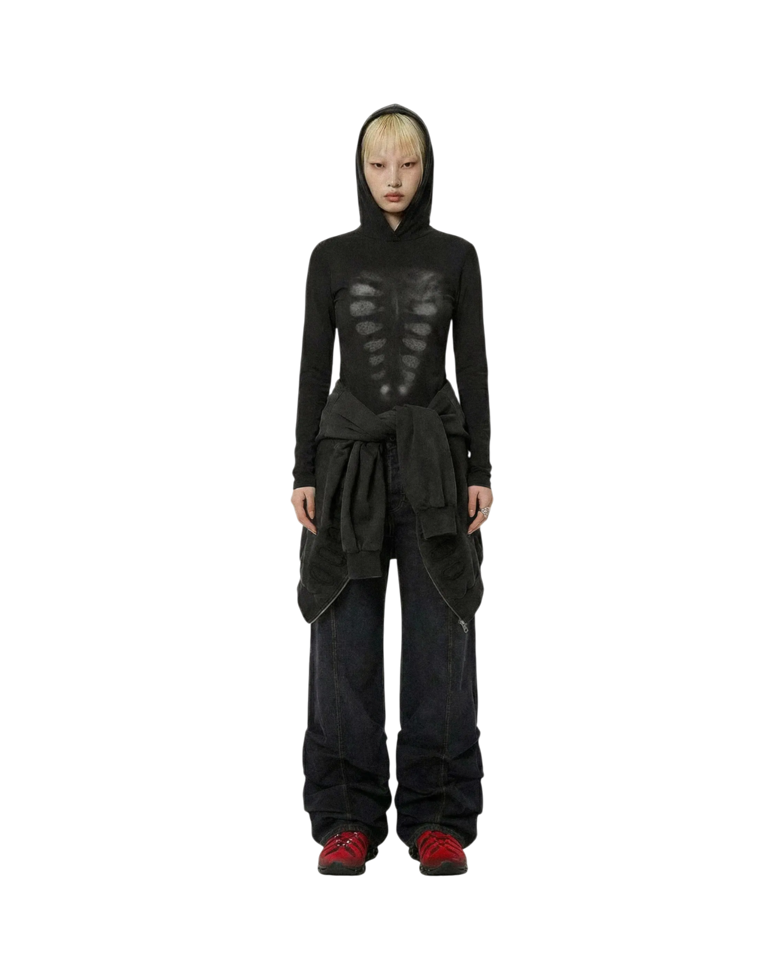 Avavav Hooded Top Printed X-Ray Black
