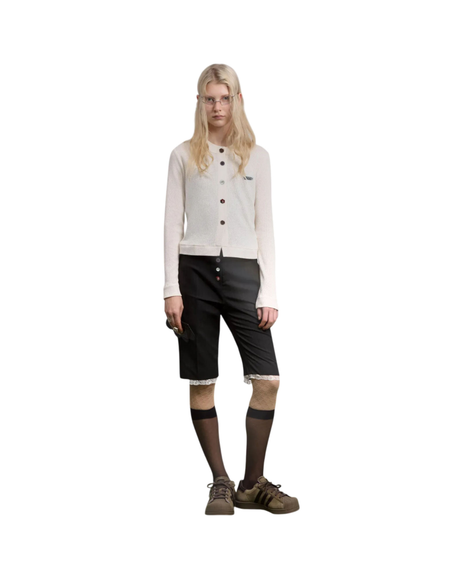 Avavav Button-Up Cardigan White