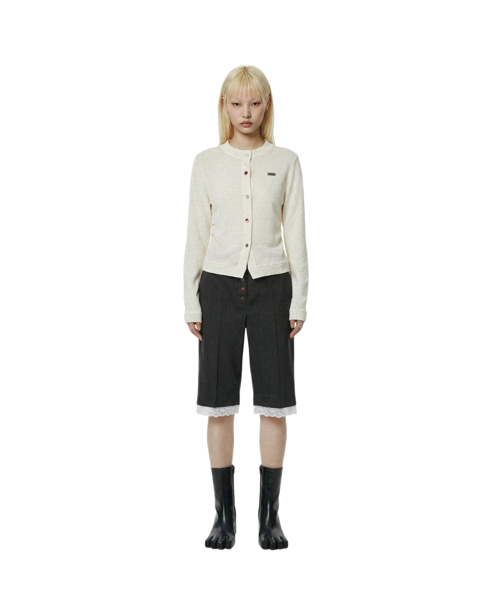 Avavav Button-Up Cardigan White