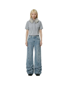 Avavav Pleated Jeans Blue
