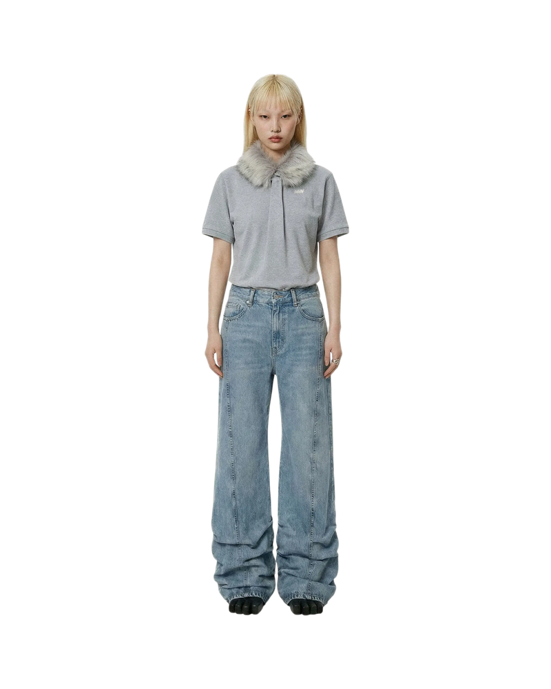 Avavav Pleated Jeans Blue