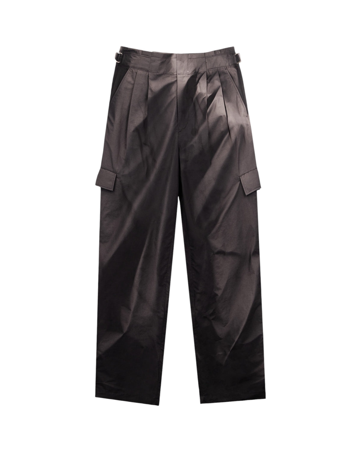 Jiyong Kim Sun-Bleached Pleated Trousers Black