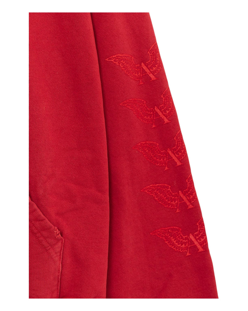 Alexander Digenova Melt Lock Logo Hoodie Red