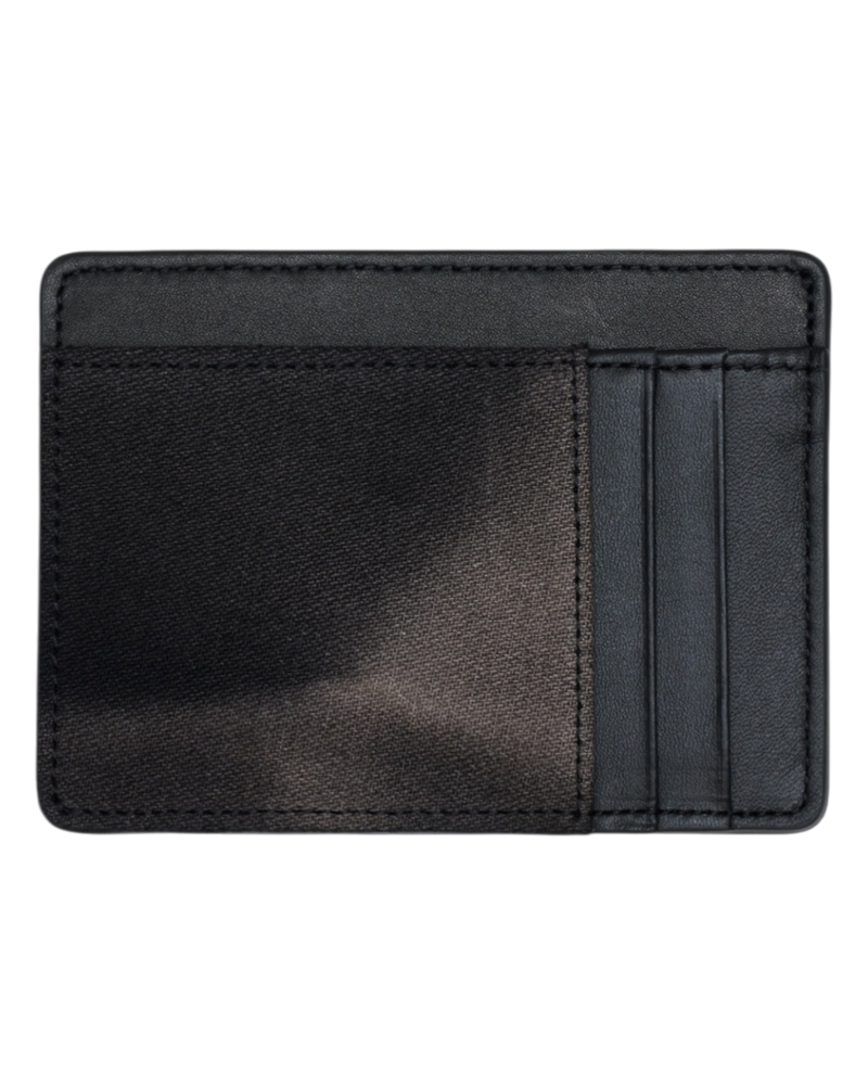 Jiyong Kim Sun-Bleached Leather Wallet Black