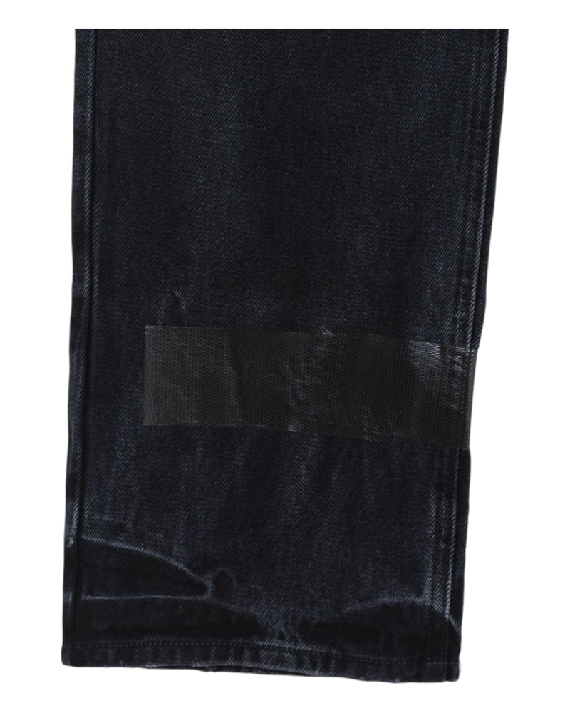 Alexander Digenova Straight Leg Duct Tape Jeans Black