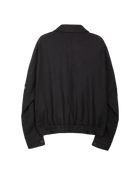 Jiyong Kim Sun-Bleached Double Front Jacket Black