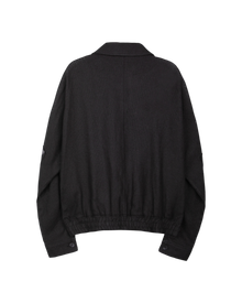 Jiyong Kim Sun-Bleached Double Front Jacket Black
