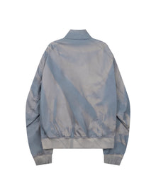 Jiyong Kim Sun-Bleached High Neck Blouson Blue